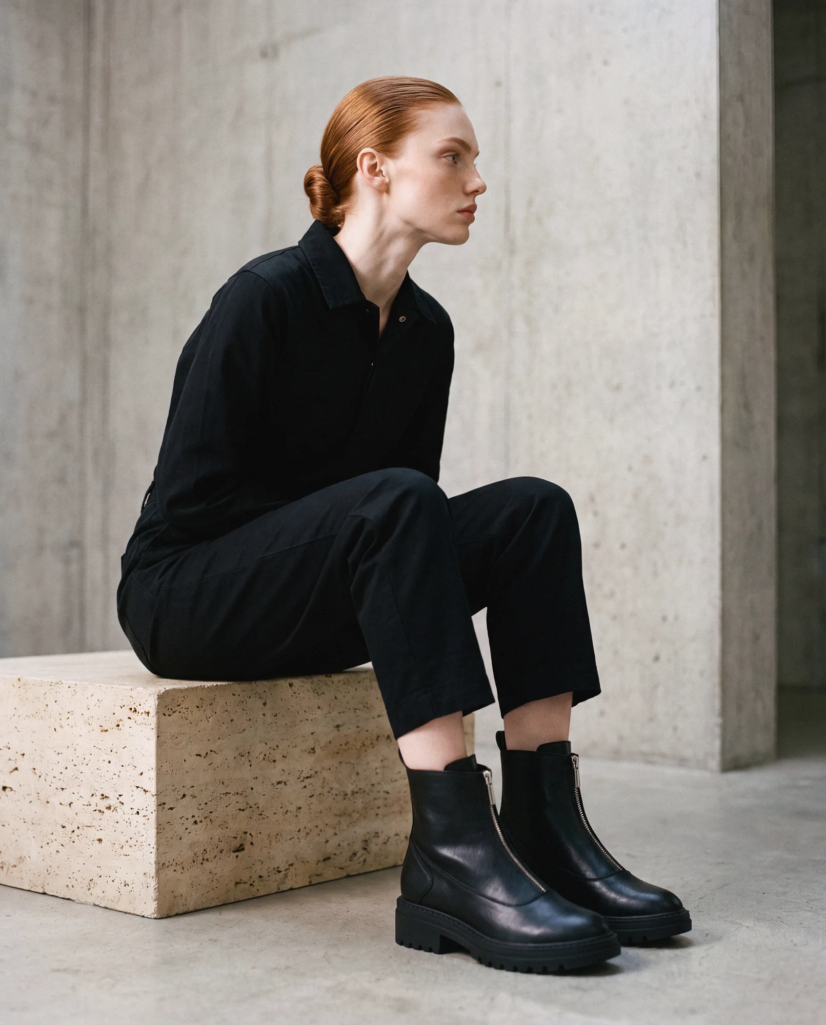 Botins Vegan para Mulher Becca Preto - Image 4