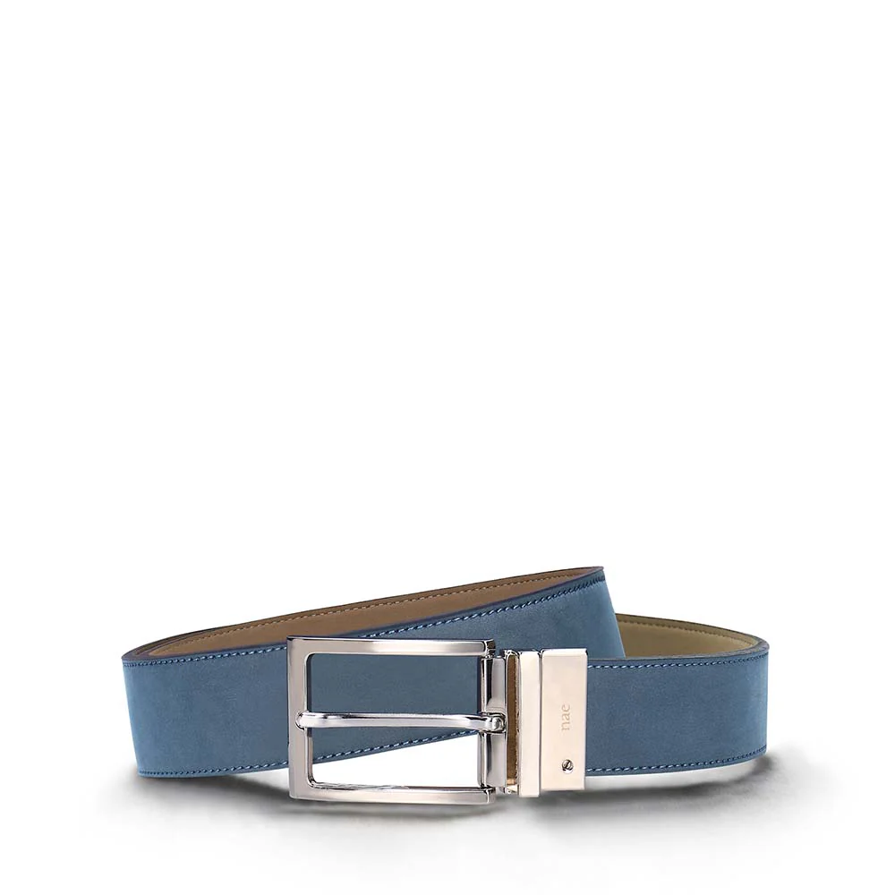Cinto Vegan Reversível para Homem Tarrés Bege/Azul - Image 3