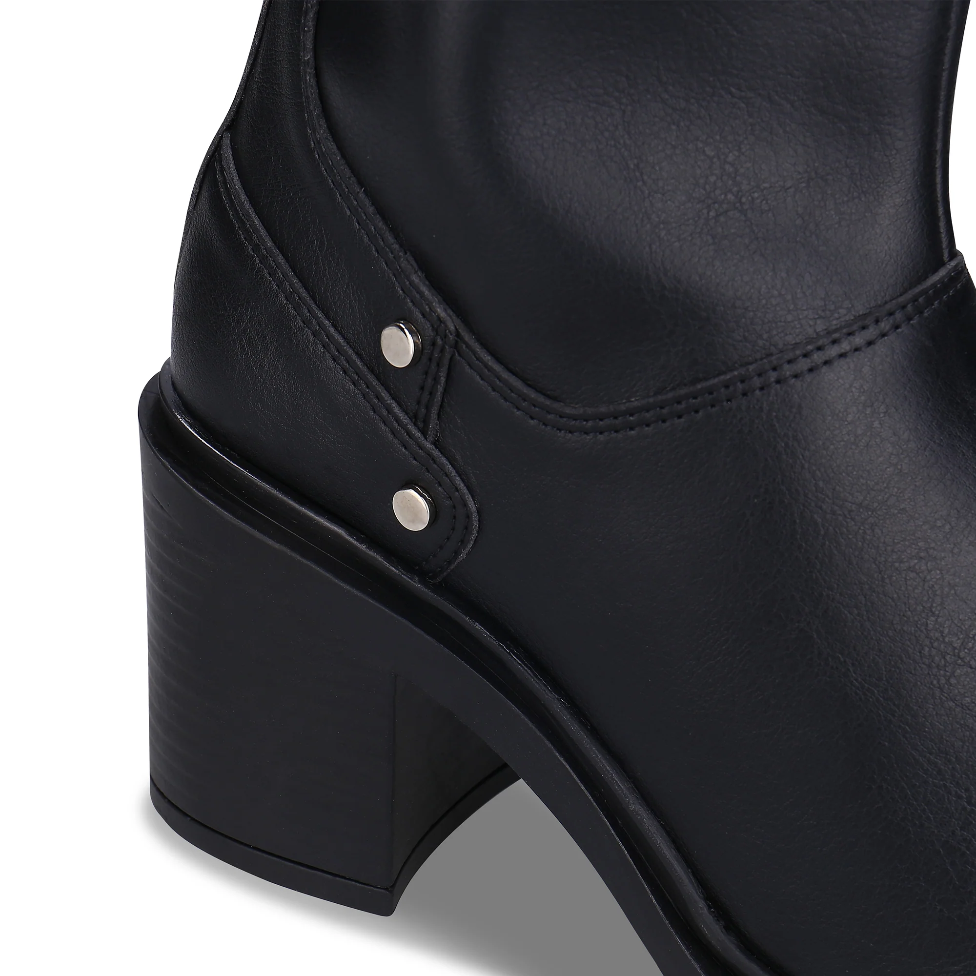Botas Altas Vegan para Mulher Betia Preto - Image 5