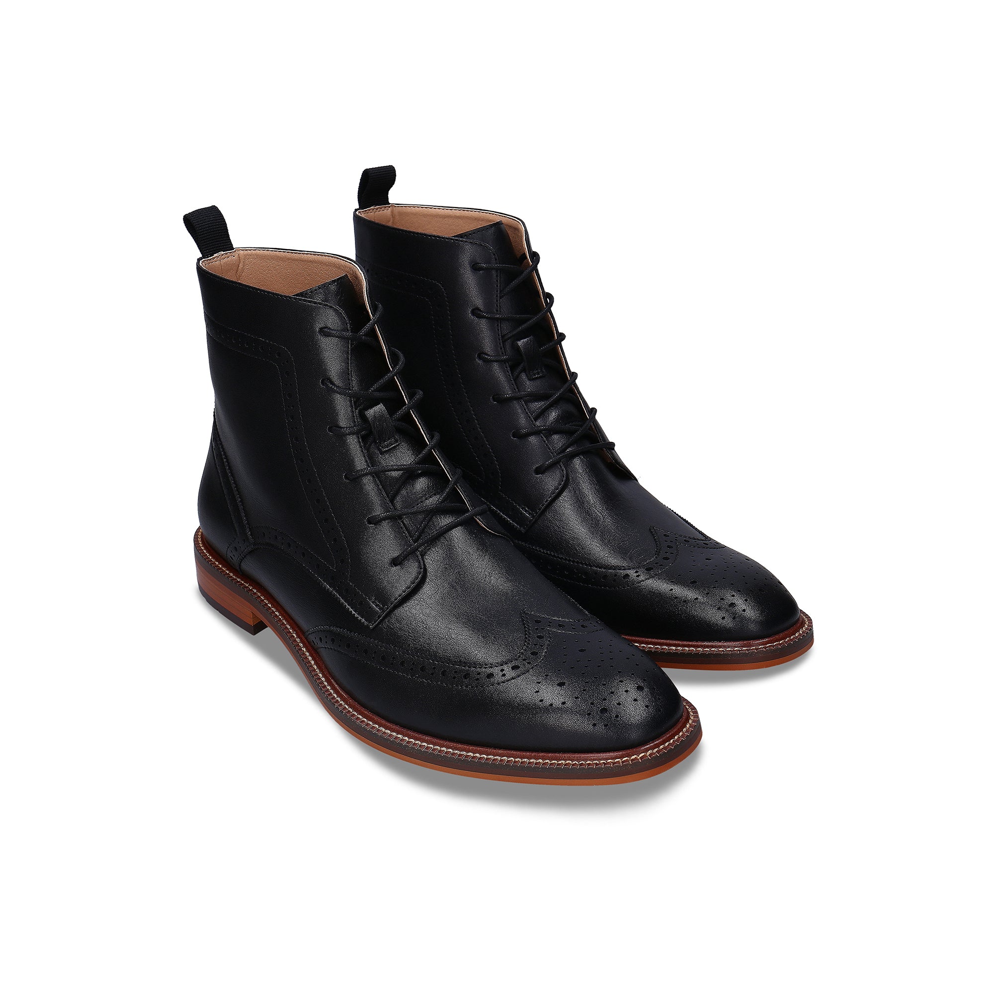 Botins Vegan com Atacadores para Homem Chase Preto - Image 3