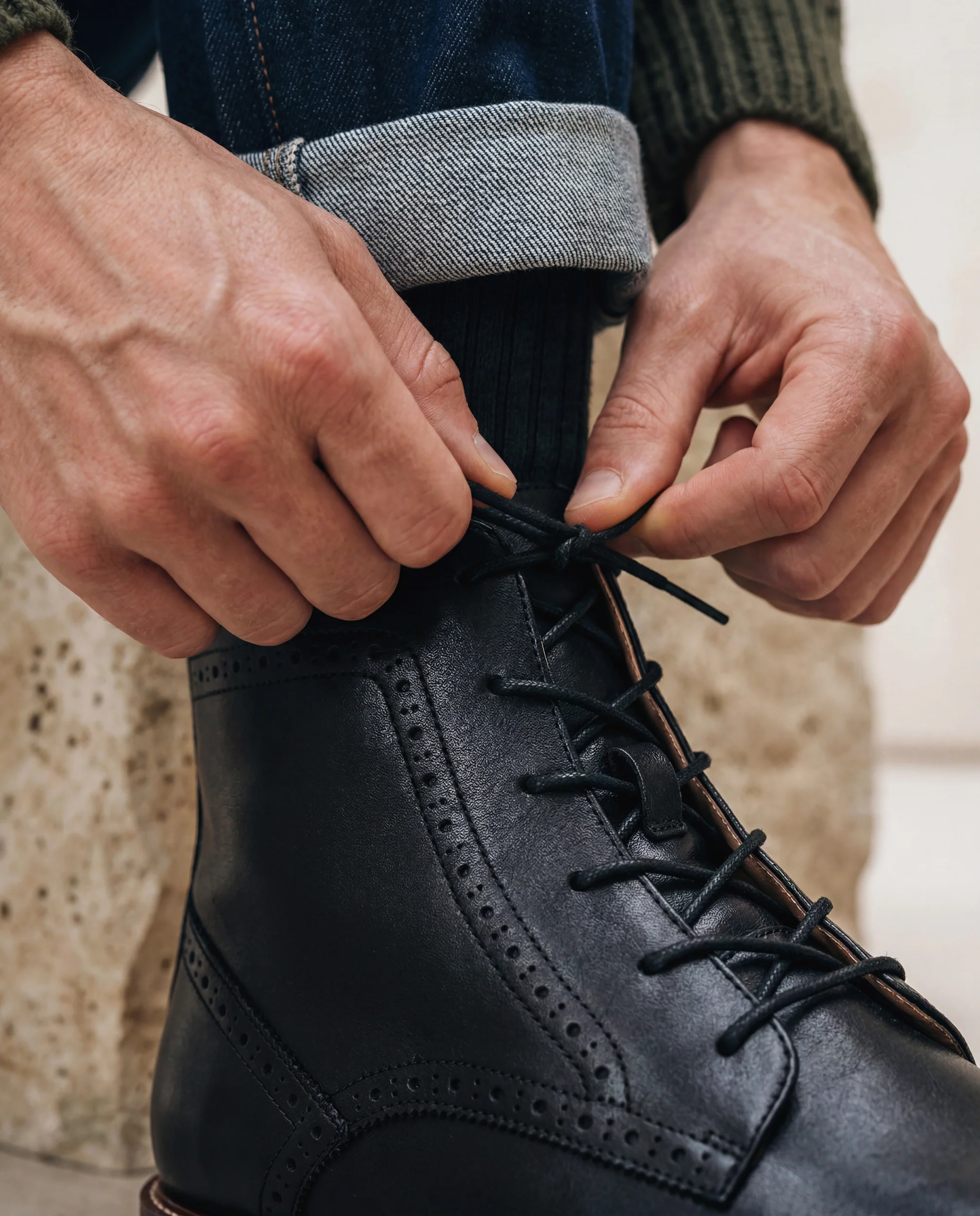 Botins Vegan com Atacadores para Homem Chase Preto - Image 5