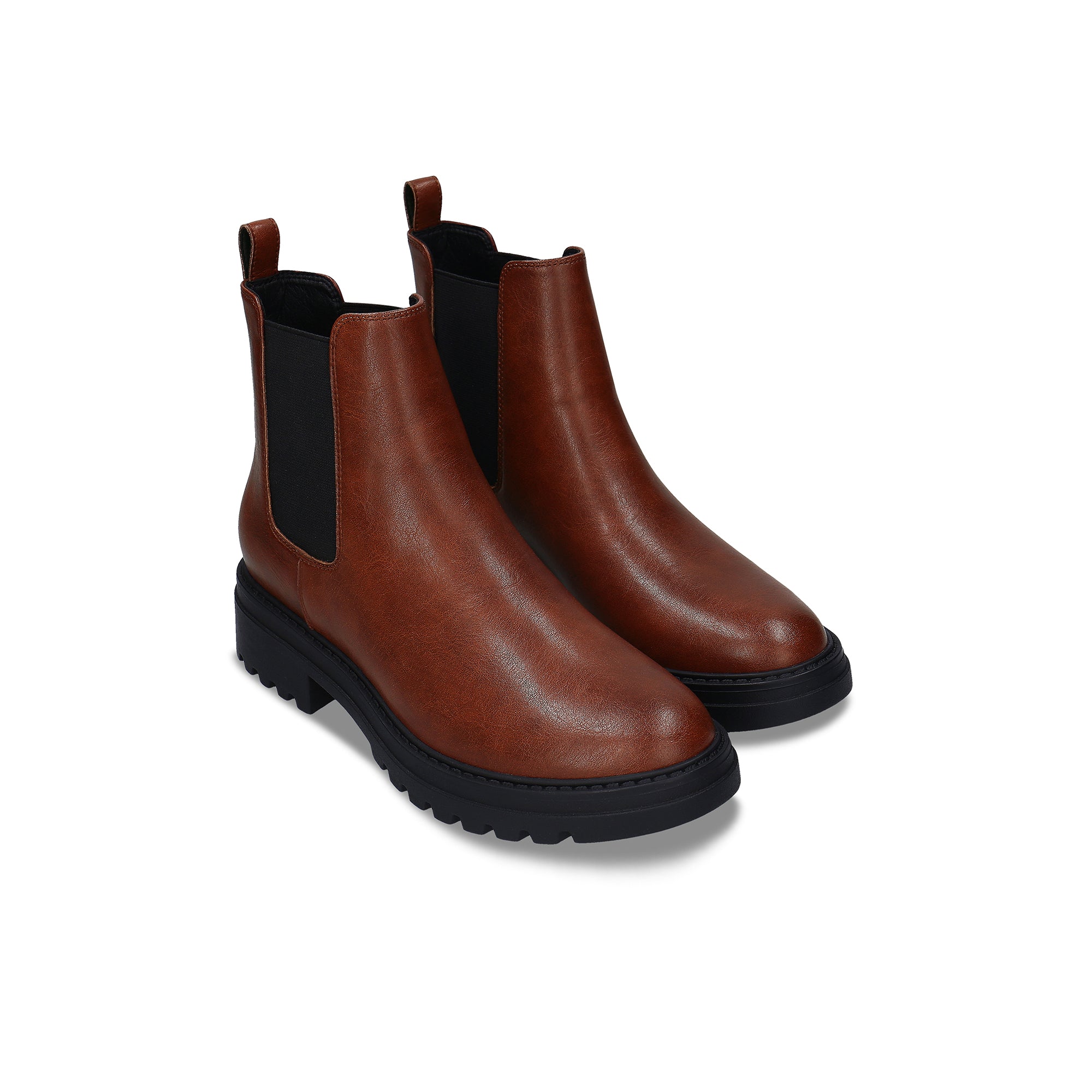 Botins Chelsea Vegan para Mulher Evie Castanho - Image 3