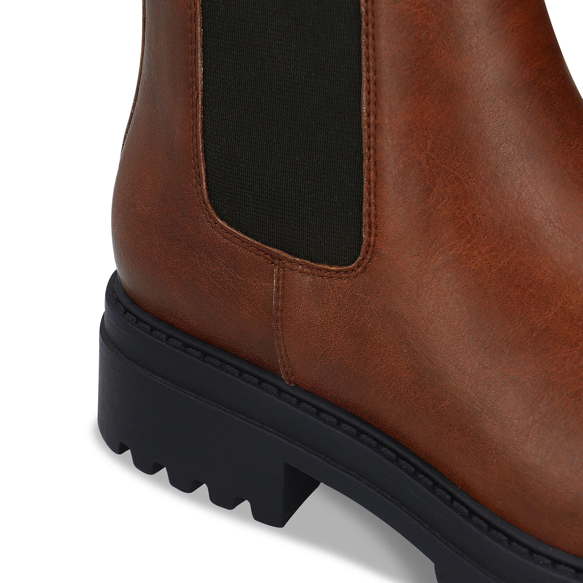 Botins Chelsea Vegan para Mulher Evie Castanho - Image 5