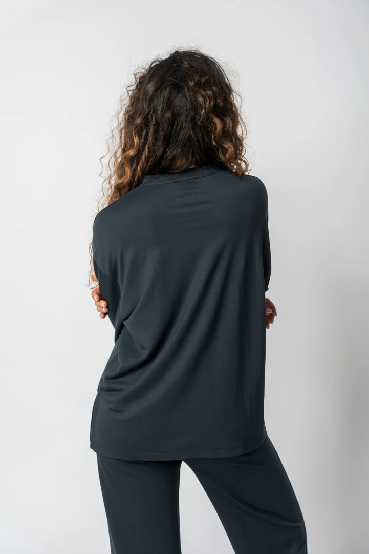 Sweatshirt em TENCEL™ Lyocell Azul - Florence - Image 2