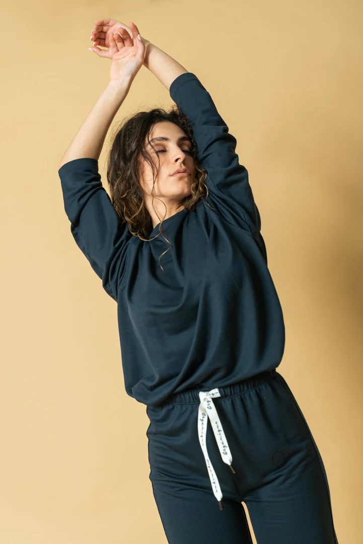 Sweatshirt em TENCEL™ Lyocell Azul - Florence - Image 6