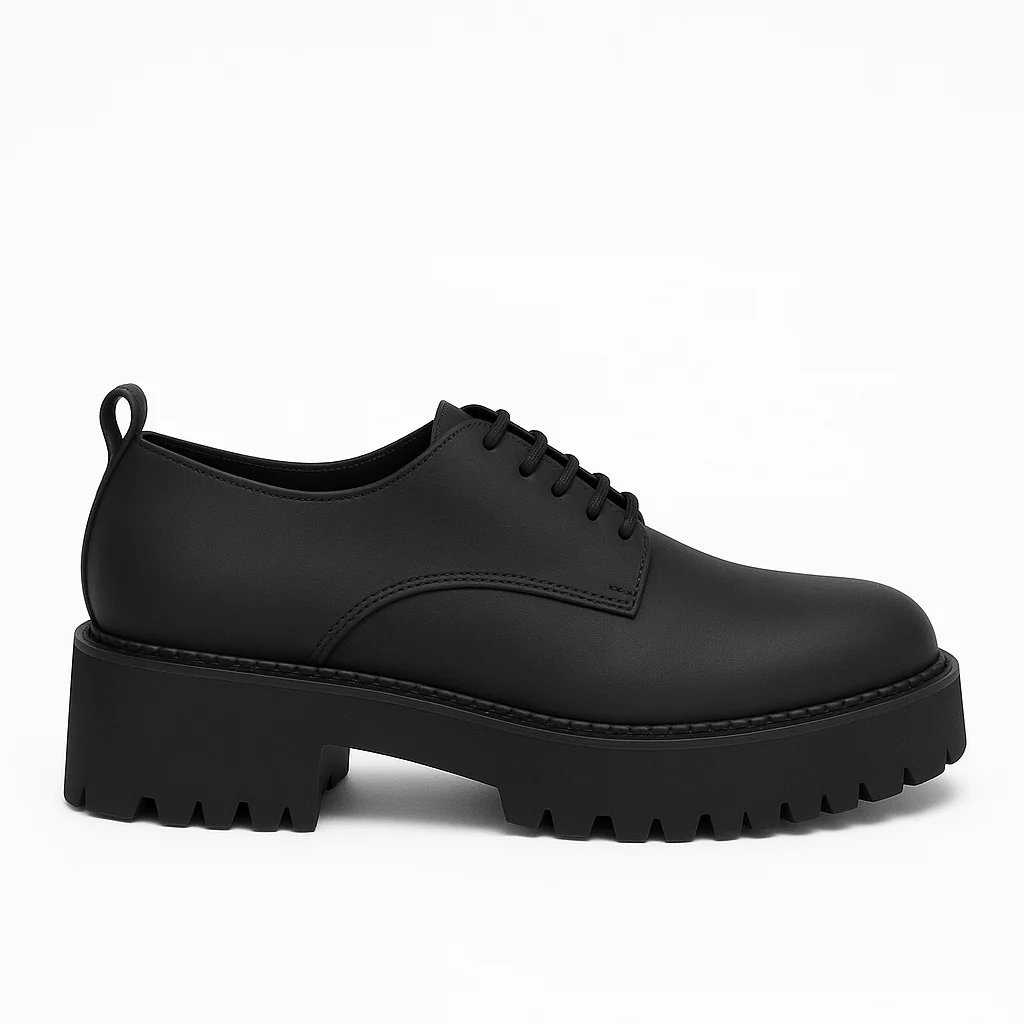 Sapatos Derby Vegan para Mulher Helen Preto