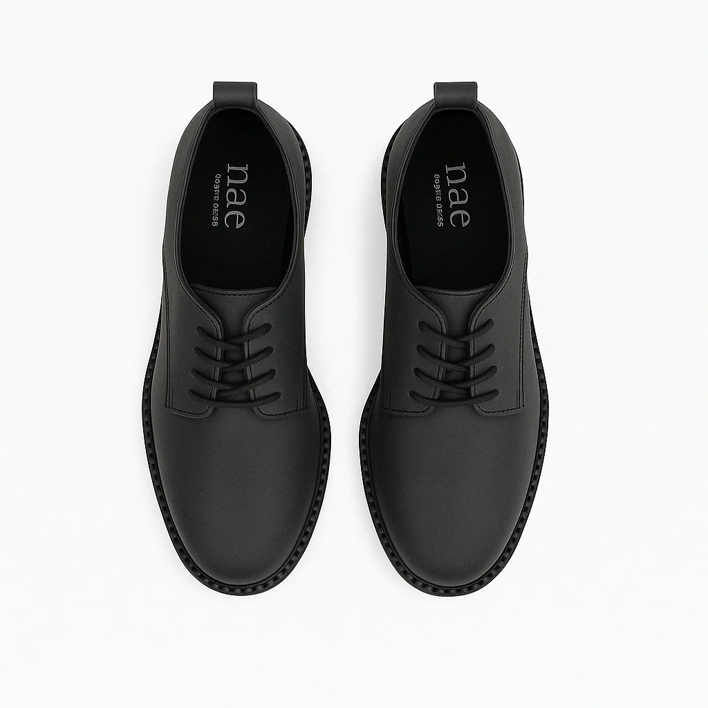 Sapatos Derby Vegan para Mulher Helen Preto - Image 4