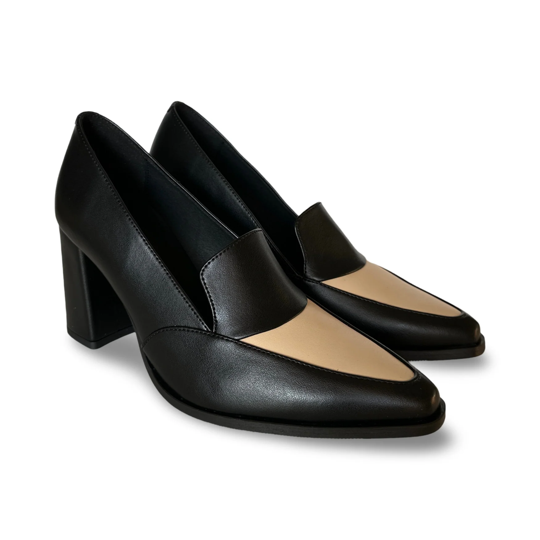 Sapatos Vegan de Salto em AppleSkin® para Mulher Julia Preto - Image 3